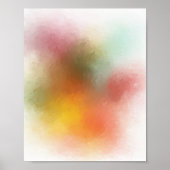 Farbige Abstrakte Kunst Rot Gelb Blau Lila Grün Poster (Vorne)