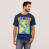 FARBIGE ABSTRAKTE KUNST T-Shirt (Vorne ganz)