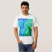 Farbige abstrakte Kunst T-Shirt (Vorne ganz)