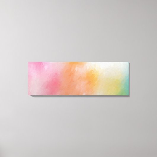 Farbige Abstrakte Kunst Trendy Modernes Rotes Rosa Leinwanddruck (Vorderseite)