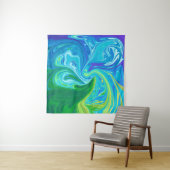 Farbige abstrakte Kunst Wandteppich (Beispiel (Horizontal))