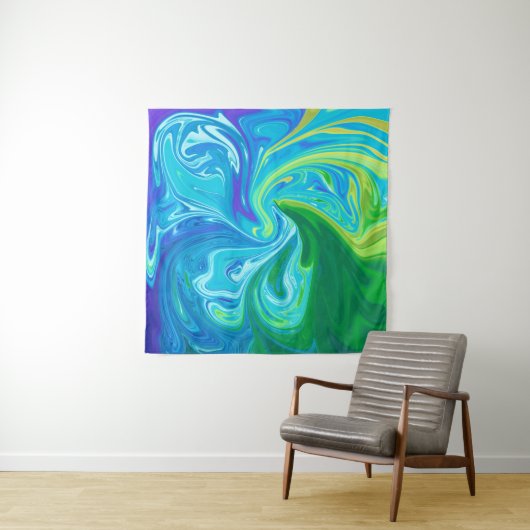 Farbige abstrakte Kunst Wandteppich (Beispiel)