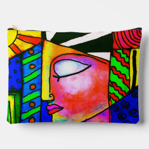 Farbige Abstrakte Kunst Zeitung Nähtasche Zubehörtasche