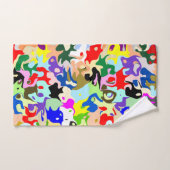 Farbige abstrakte Kunstgestaltung Badhandtuch Set (Handtuch)