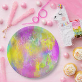 Farbige Abstrakte Kunstpapierplatte Pappteller (Party)