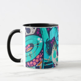 Farbige abstrakte KunstTasse Lebendige künstlerisc Tasse