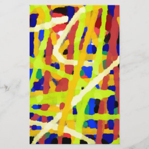 Farbige abstrakte Kunstwerke Briefpapier
