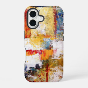 Farbige abstrakte Kunstwerke iPhone 16 Hülle