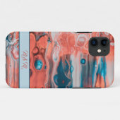 Farbige abstrakte Lackierung Monogramm-Telefongehä Case-Mate iPhone Hülle (Rückseite (Horizontal))