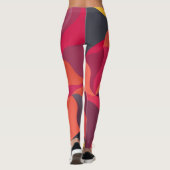Farbige Abstrakte Leggings (Rückseite)