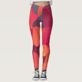 Farbige Abstrakte Leggings (Vorderseite)