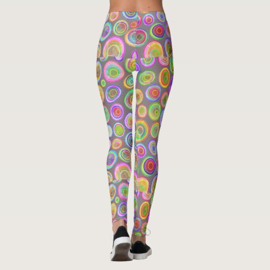 Farbige Abstrakte Leggings (Rückseite)