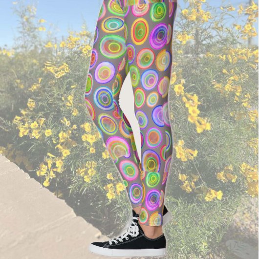 Farbige Abstrakte Leggings