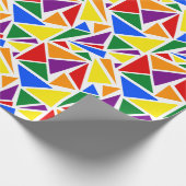 Farbige Abstrakte LGBTQ-Regenbogenflagge Geschenkpapier (Ecke)