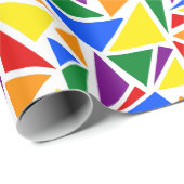 Farbige Abstrakte LGBTQ-Regenbogenflagge Geschenkpapier (Rolleneckpunkt)