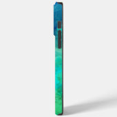 Farbige Abstrakte Lila blaue Alkoholtinte Case-Mate iPhone Hülle (Rückseite / Links)