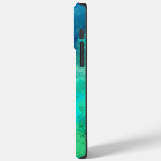 Farbige Abstrakte Lila blaue Alkoholtinte Case-Mate iPhone Hülle (Rückseite / Links)