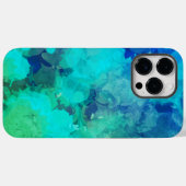 Farbige Abstrakte Lila blaue Alkoholtinte Case-Mate iPhone Hülle (Rückseite (Horizontal))