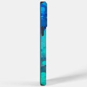 Farbige Abstrakte Lila blaue Alkoholtinte Case-Mate iPhone Hülle (Rückseite / Rechts)