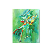 Farbige Abstrakte Linie Frische Art Grün Gelb