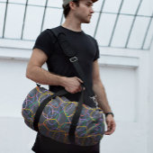 Farbige Abstrakte Linienmuster Duffle Bag