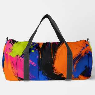 Farbige abstrakte Mal-Spritzer-Tasche Duffle Bag