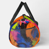 Farbige abstrakte Mal-Spritzer-Tasche Duffle Bag (Rechts)