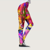 Farbige Abstrakte Malerei #15 Leggings (Rechts)