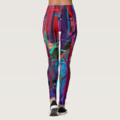 Farbige Abstrakte Malerei #19 Leggings (Rückseite)