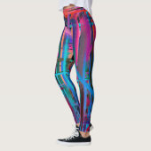 Farbige Abstrakte Malerei #19 Leggings (Links)