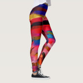 Farbige Abstrakte Malerei #5 Leggings (Rechts)