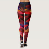 Farbige Abstrakte Malerei #5 Leggings (Rückseite)