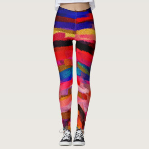 Farbige Abstrakte Malerei #5 Leggings