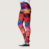 Farbige Abstrakte Malerei #5 Leggings (Links)