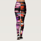 Farbige Abstrakte Malerei #9 Leggings (Rückseite)