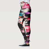 Farbige Abstrakte Malerei #9 Leggings (Links)