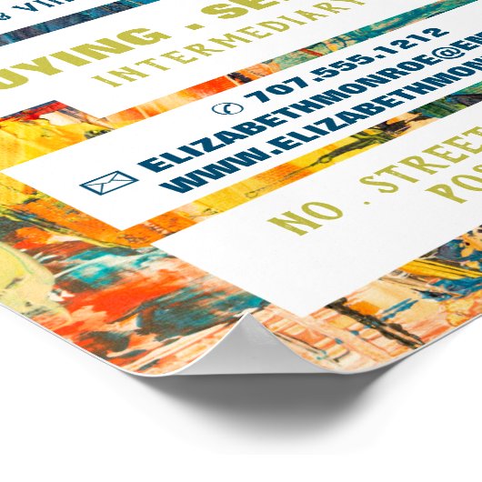 Farbige Abstrakte Malerei, Kunsthändler, Galerie Poster