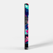 Farbige abstrakte Malerei mit Wirbel und Spirale iPhone Hülle (Rechte Seite)