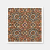 Farbige abstrakte Mandala-Muster Serviette (Vorderseite)