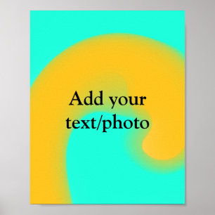 Farbige abstrakte minimale bearbeitbare Fügen Sie Poster