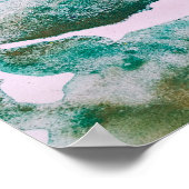 Farbige abstrakte minimale editierbare hinzufügen poster (Ecke)