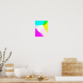 Farbige abstrakte minimale editierbare hinzufügen poster (Küche)