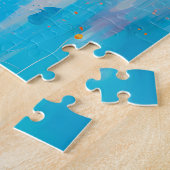 Farbige abstrakte moderne Liebesherz Puzzle (Seite)