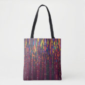 Farbige abstrakte Muster-Tasche mit geometrischen  Tasche (Vorderseite)