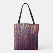 Farbige abstrakte Muster-Tasche mit geometrischen  Tasche (Rückseite)