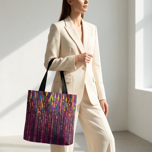 Farbige abstrakte Muster-Tasche mit geometrischen  Tasche