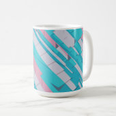 Farbige Abstrakte Muster-Tasse Kaffeetasse (VorderseiteRechts)