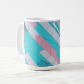 Farbige Abstrakte Muster-Tasse Kaffeetasse (Vorderseite Links)