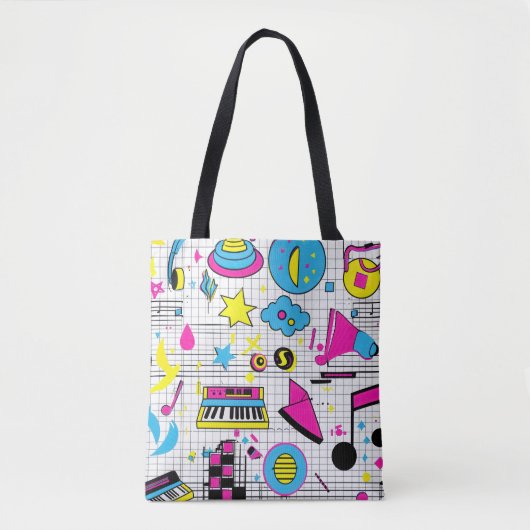 Farbige Abstrakte Mustertüte Tasche (Vorderseite)