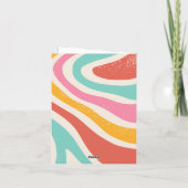 Farbige, abstrakte, nahtlose Muster Karte (Rückseite)